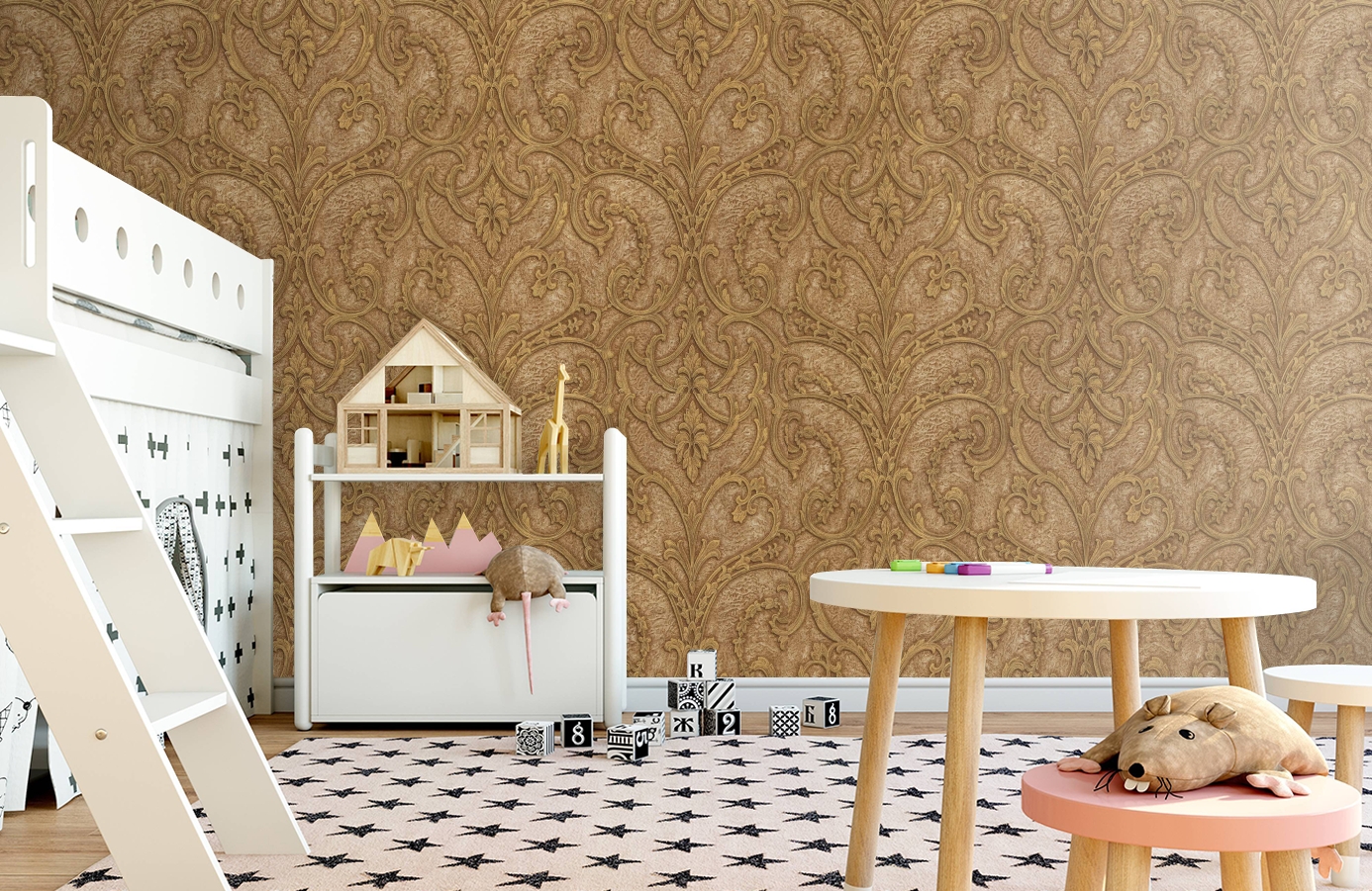 Обои 81403 фото в интерьере детская