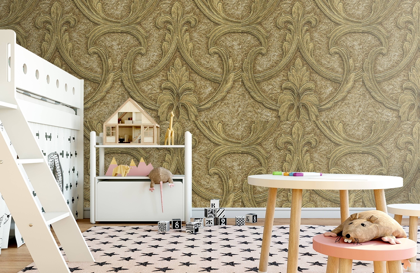 Обои 81403 фото в интерьере детская