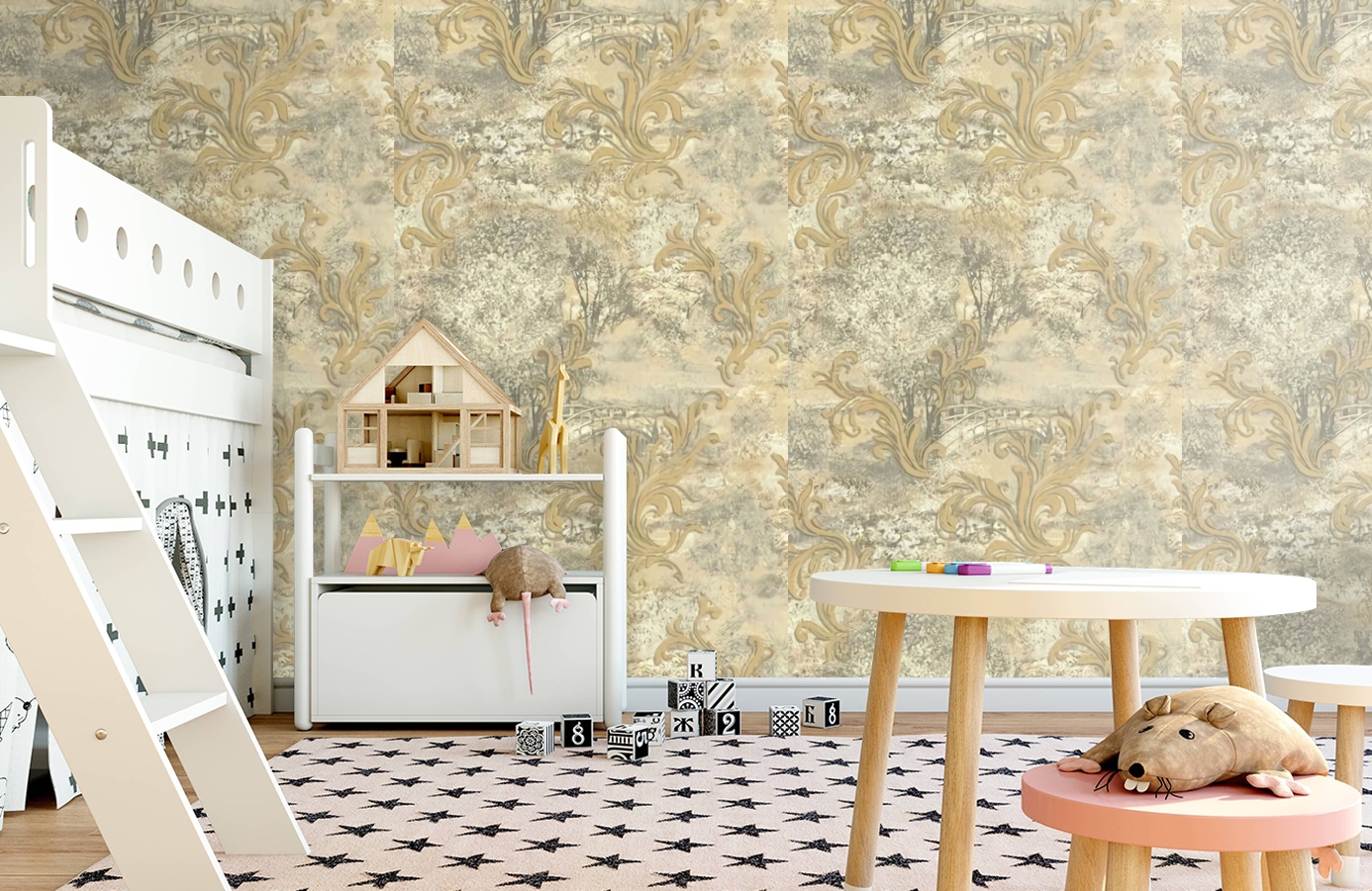 Обои 81575 фото в интерьере детская
