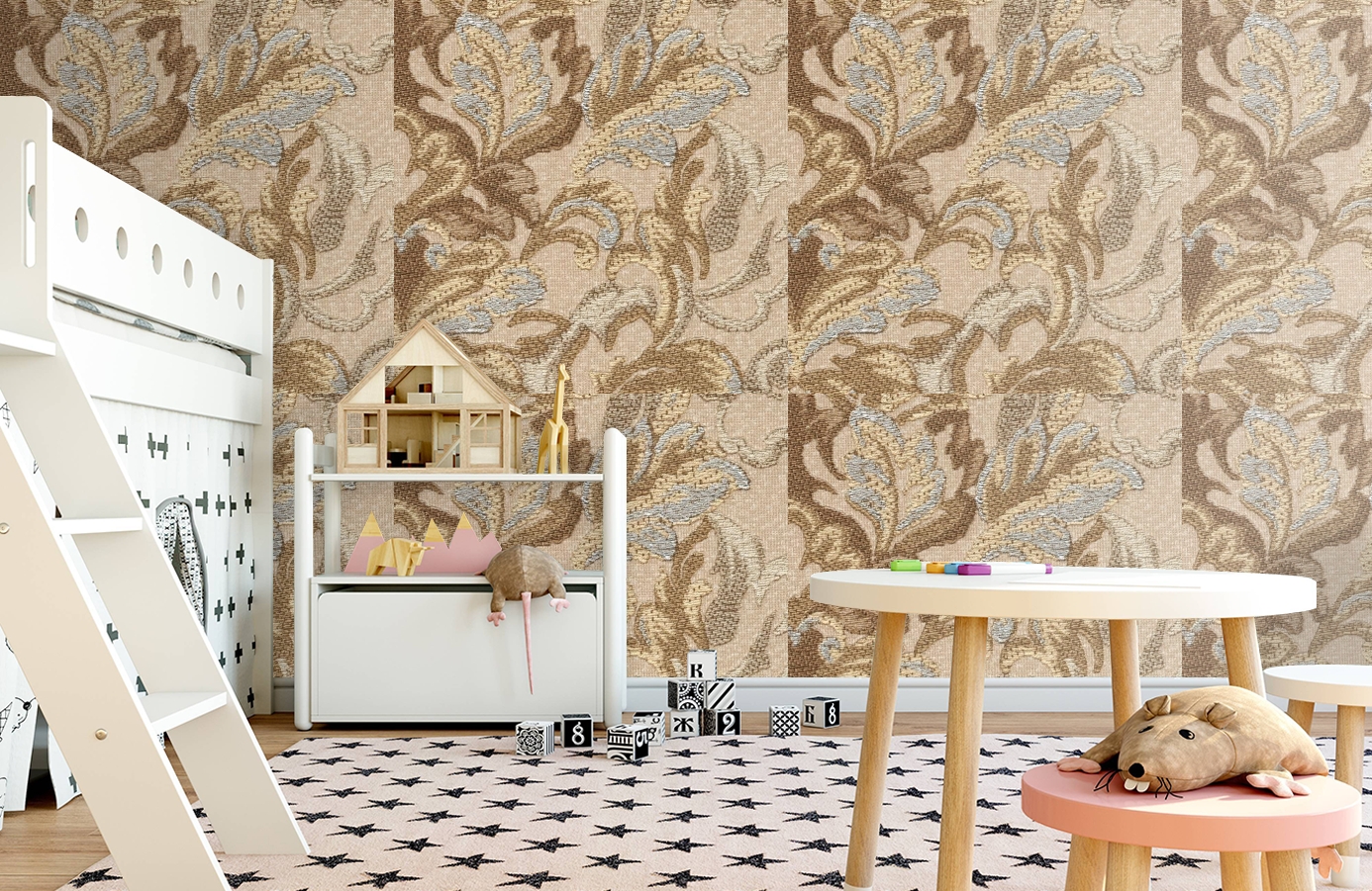 Обои 81606 фото в интерьере детская