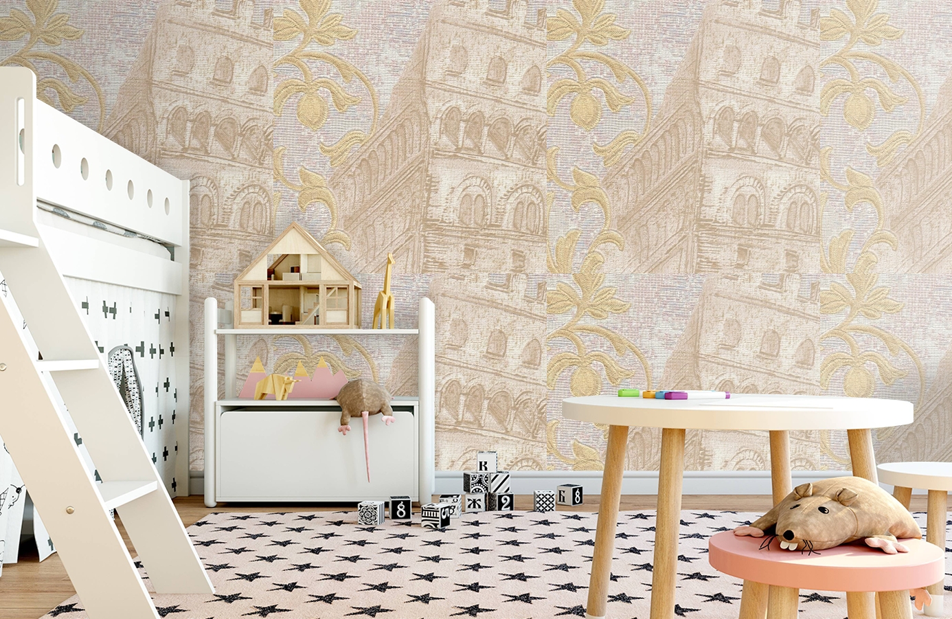 Обои 81707 фото в интерьере детская