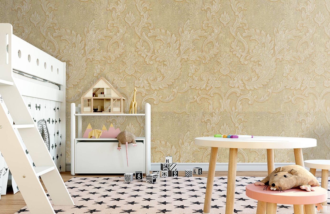 Обои 81803 фото в интерьере детская