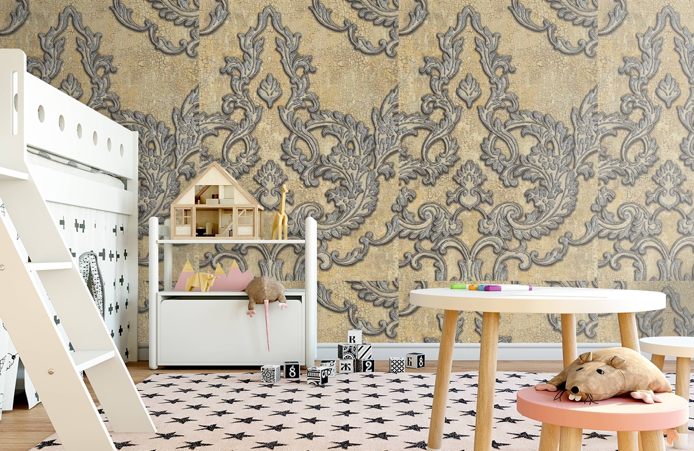 Обои 81804 фото в интерьере детская