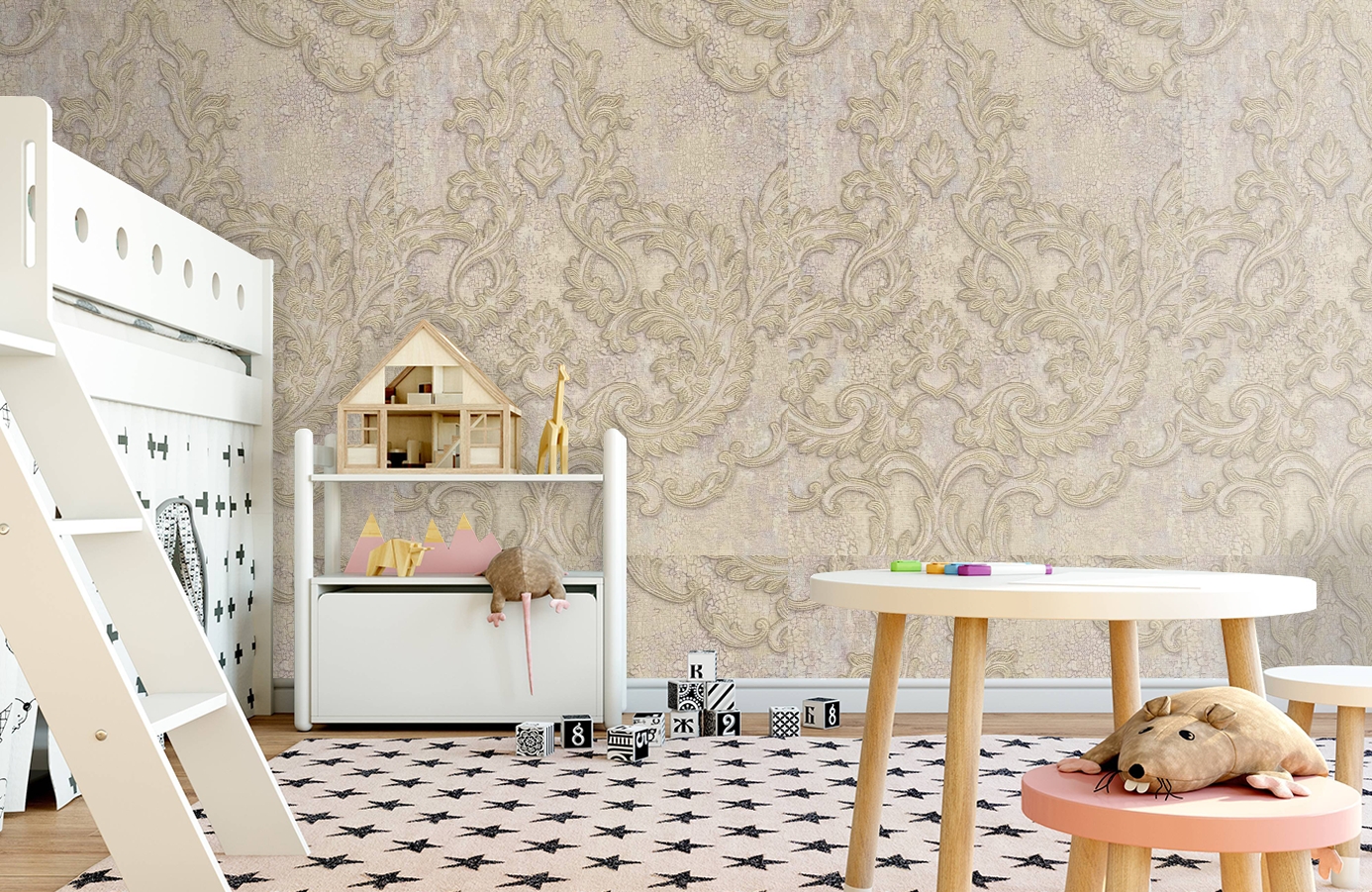 Обои 81806 фото в интерьере детская