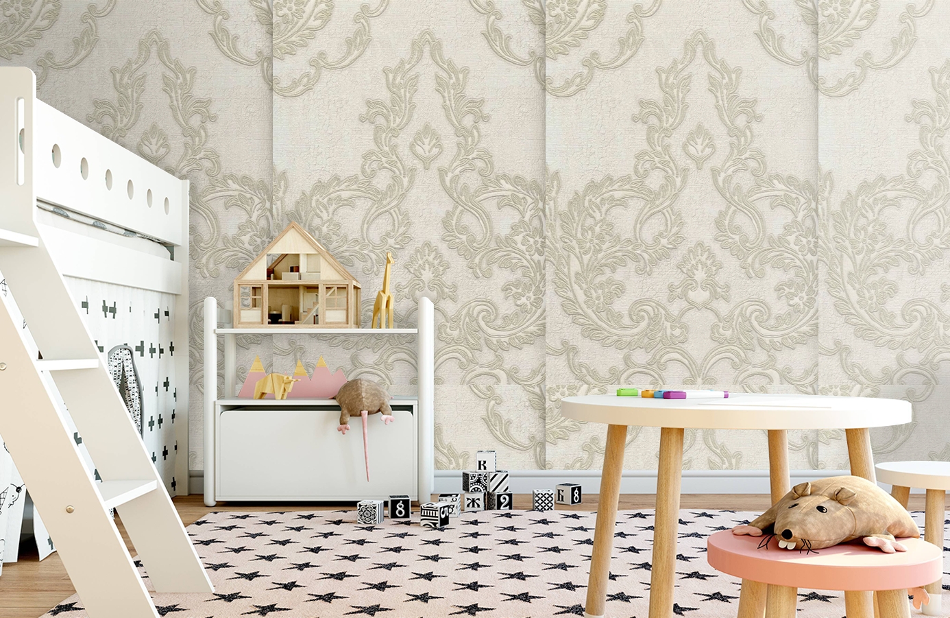 Обои 81807 фото в интерьере детская