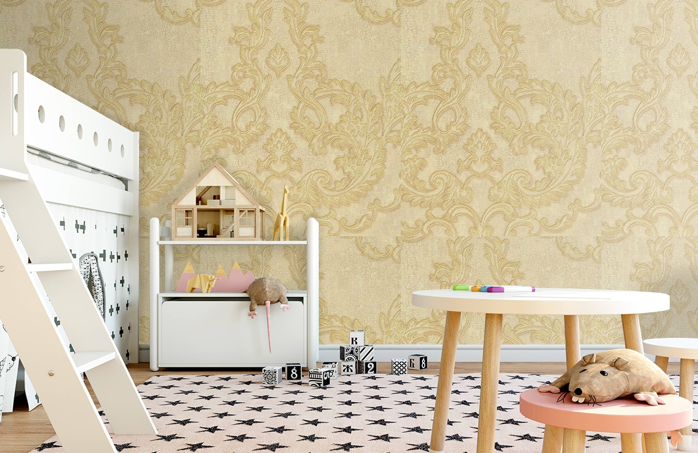Обои 81809 фото в интерьере детская