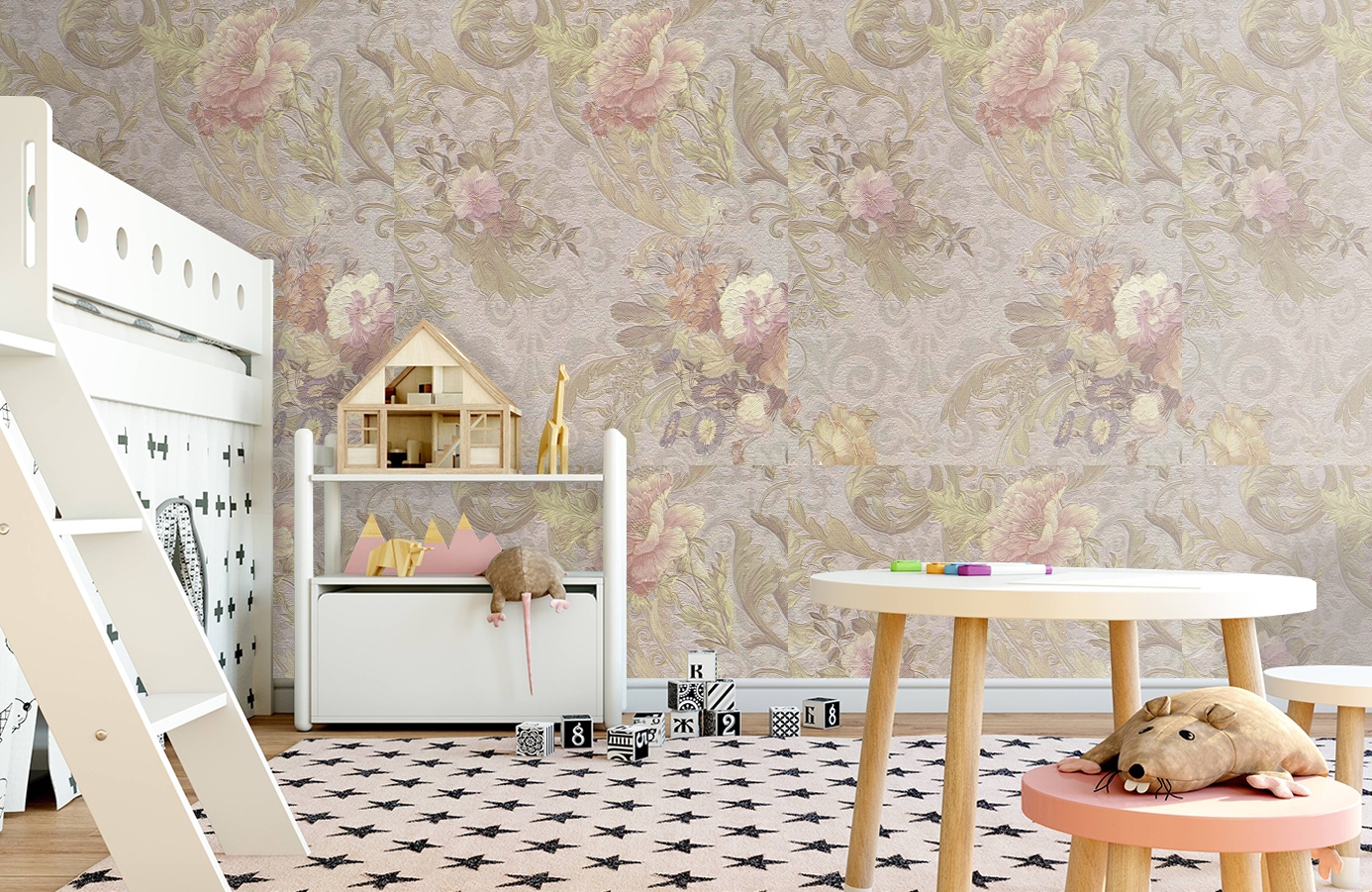 Обои 81814 фото в интерьере детская
