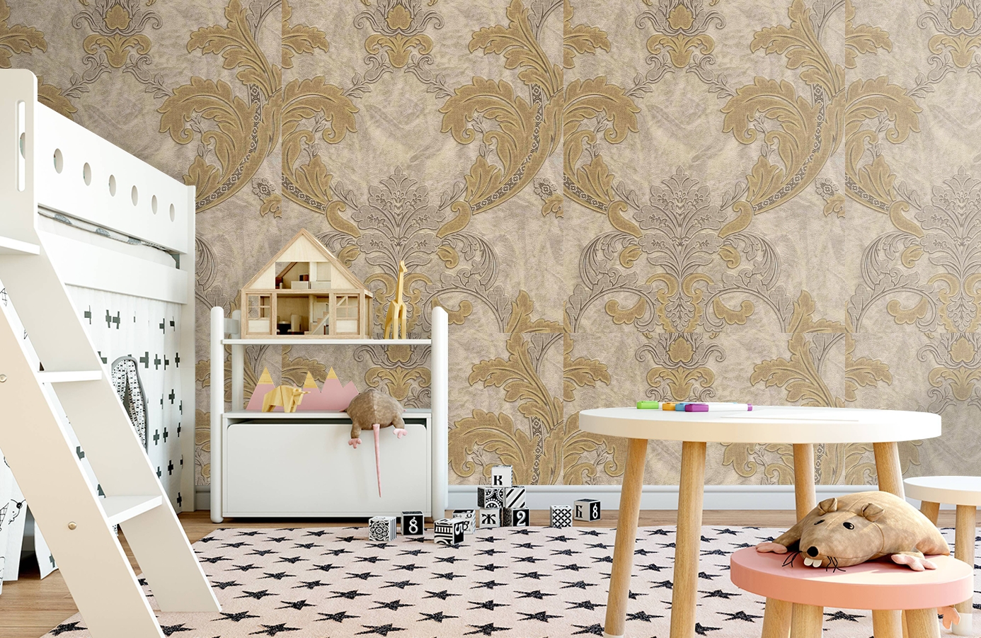 Обои 81852 фото в интерьере детская