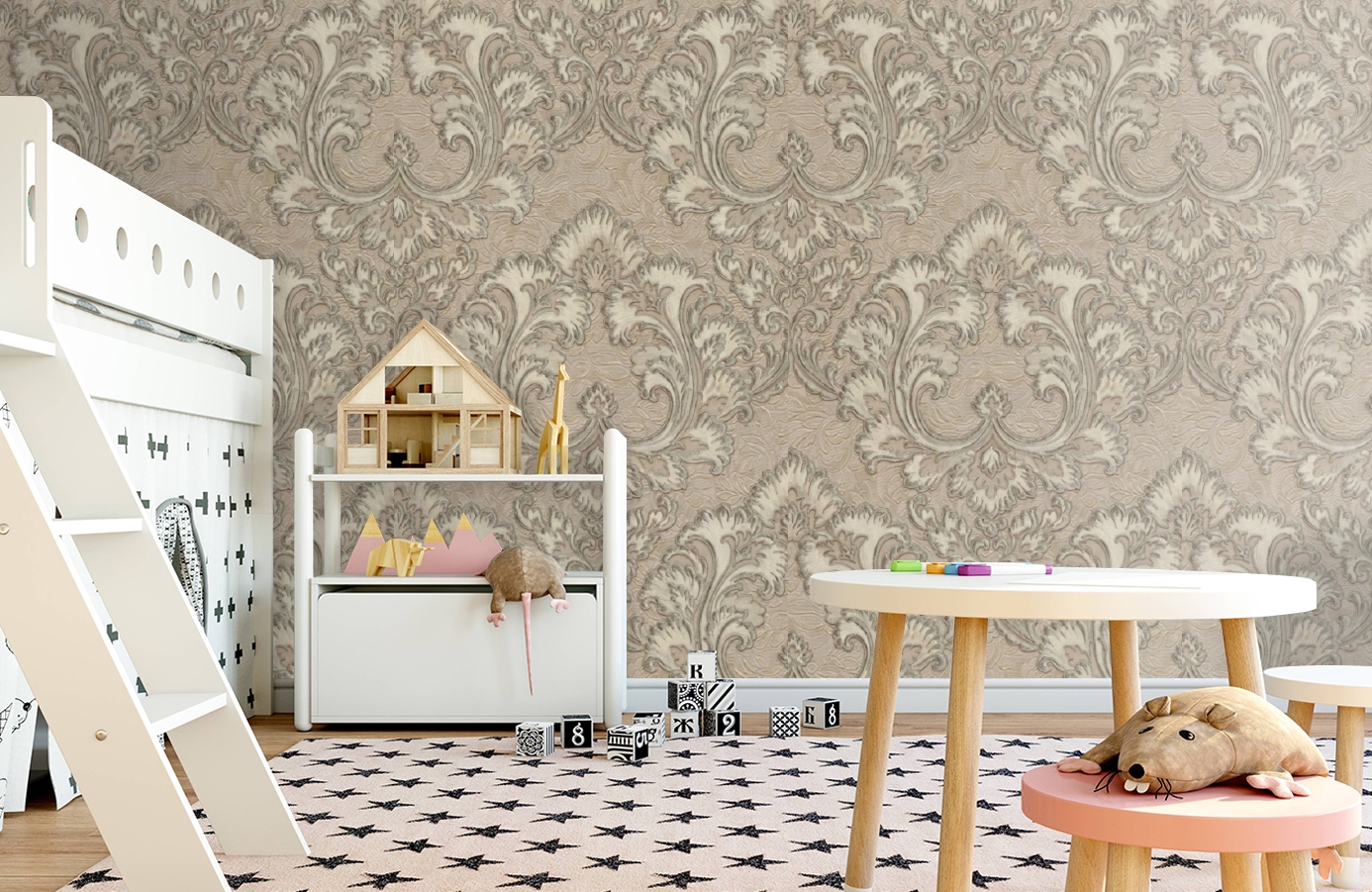 Обои 81929 фото в интерьере детская