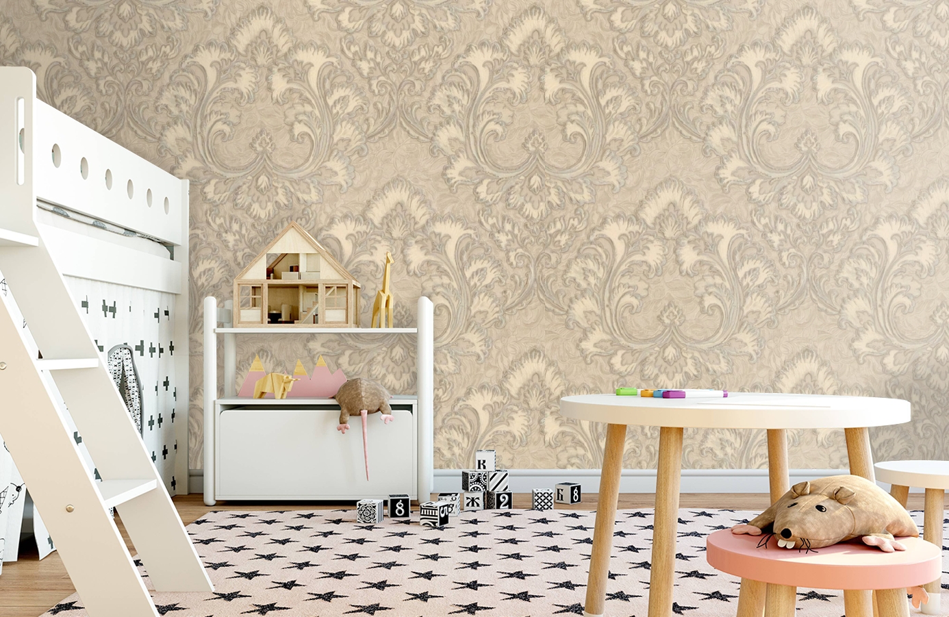 Обои 81935 фото в интерьере детская