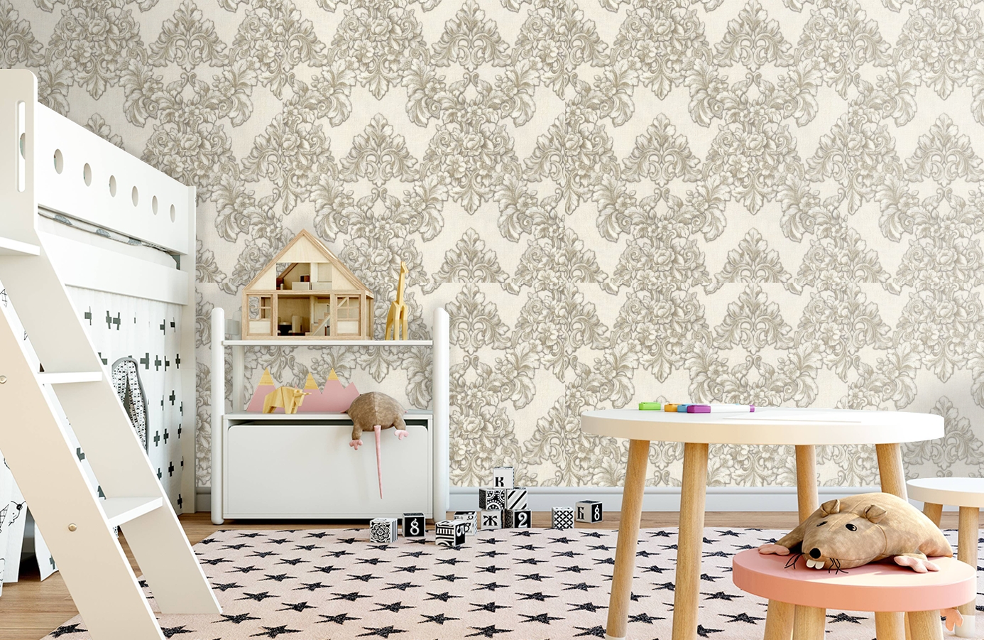 Обои 82238 фото в интерьере детская