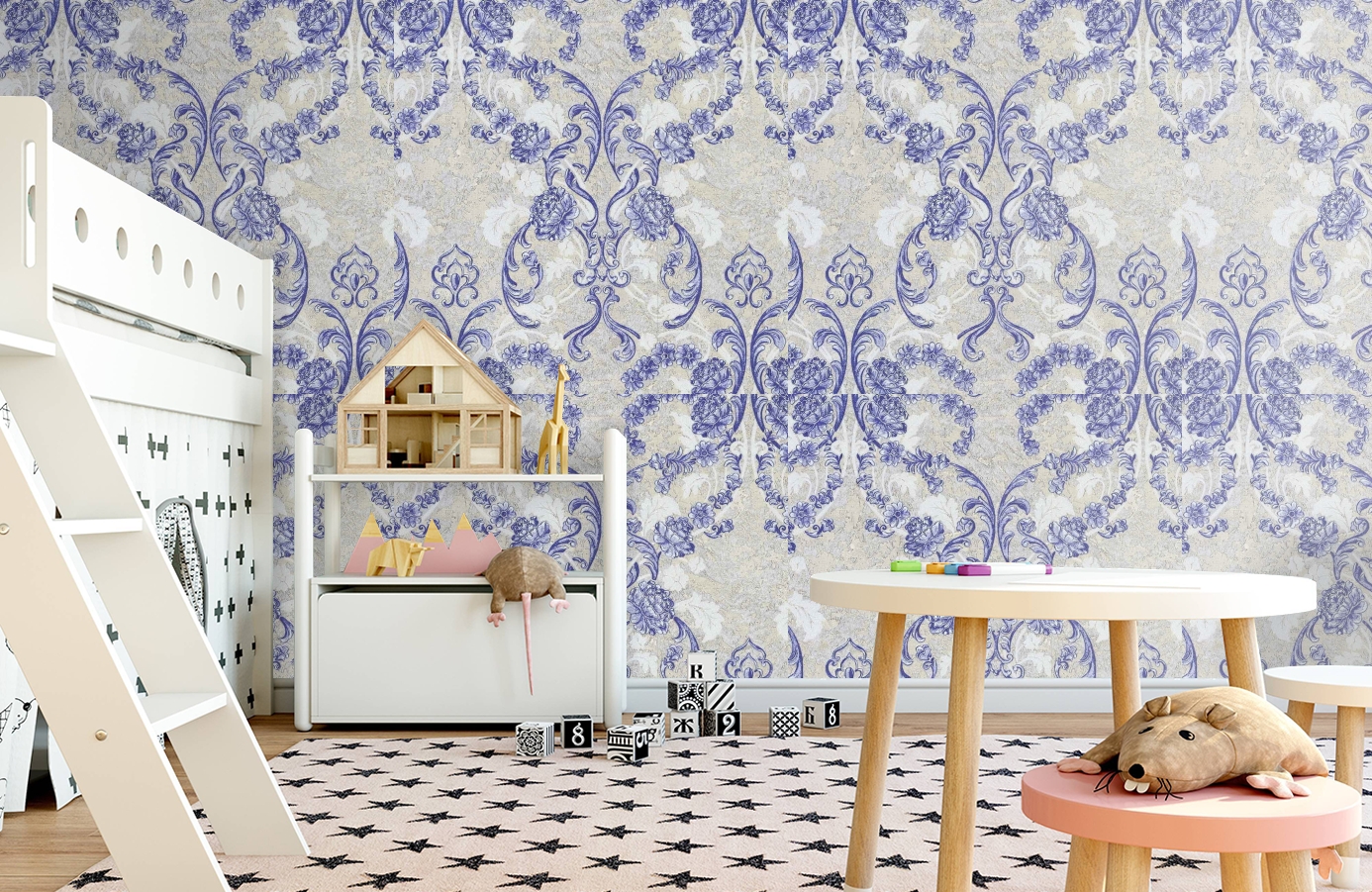 Обои 82332 фото в интерьере детская