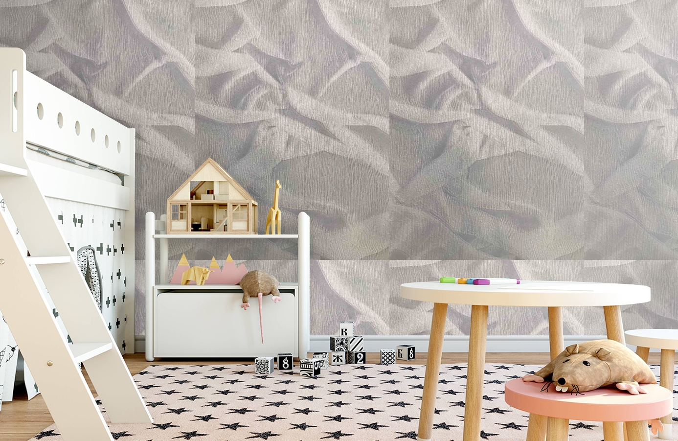 Обои 82417 фото в интерьере детская