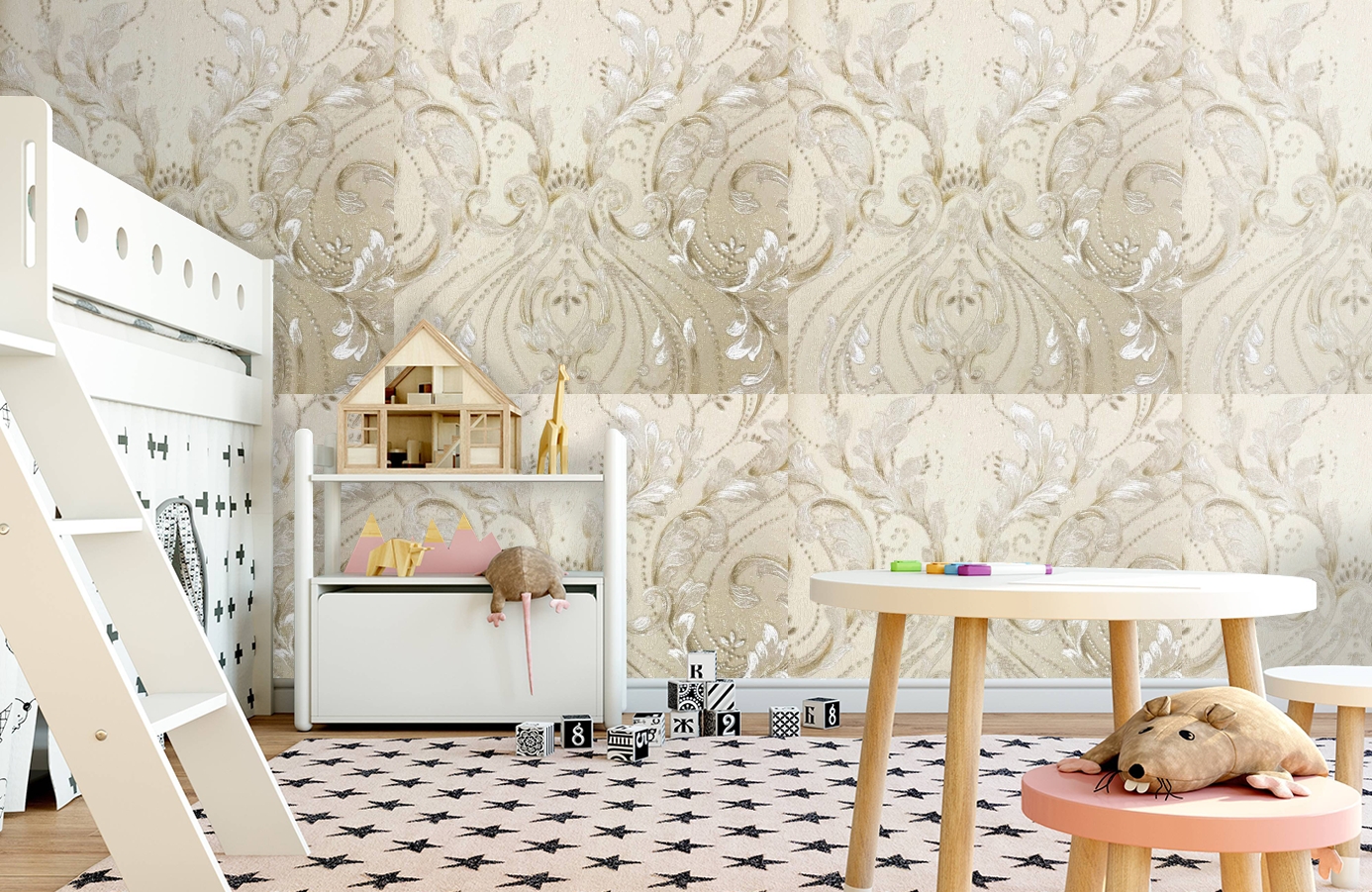 Обои 82440 фото в интерьере детская