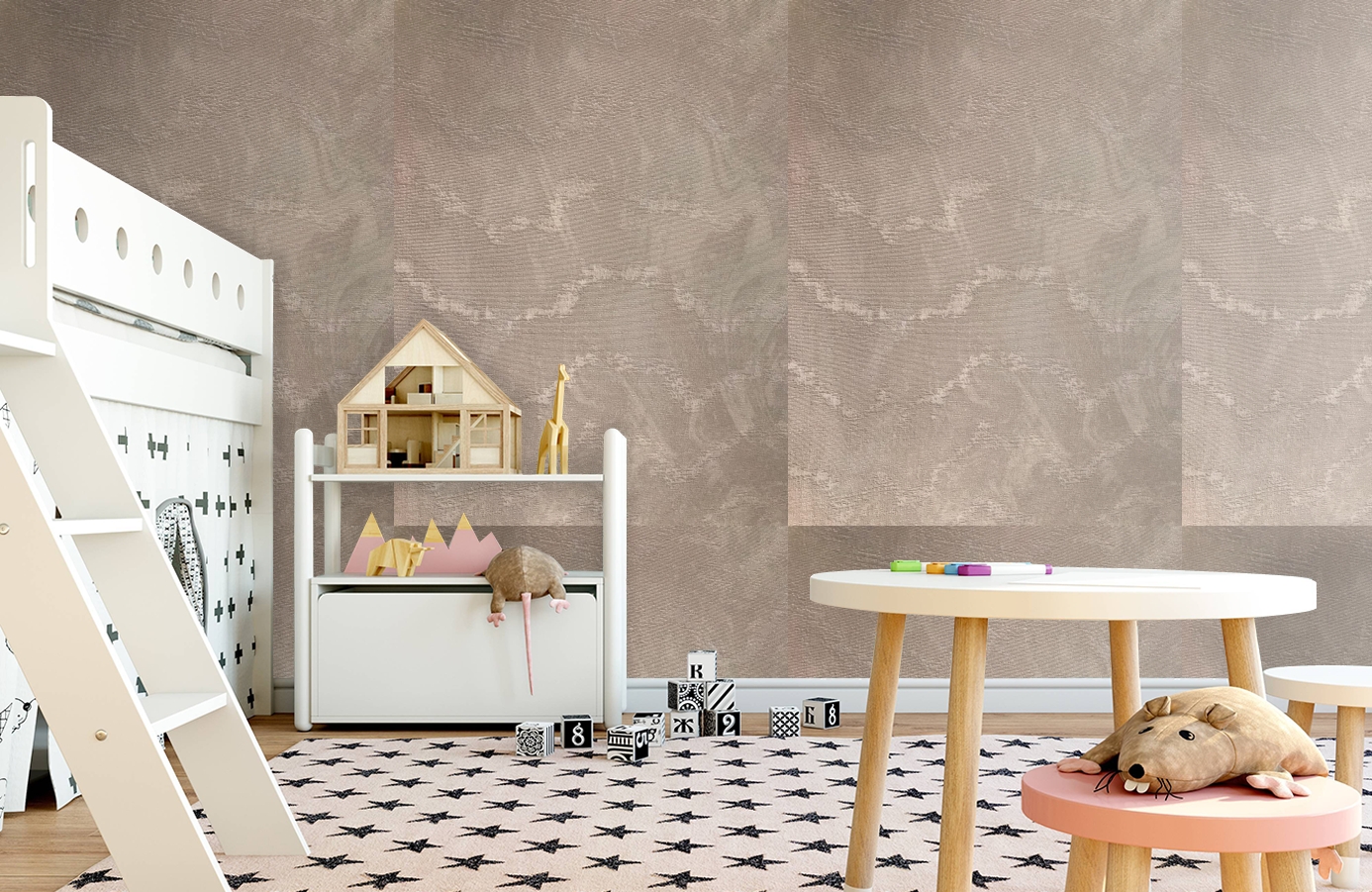 Обои 82467 фото в интерьере детская