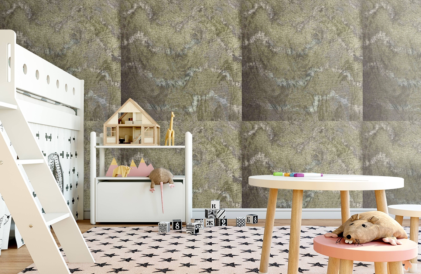 Обои 82470 фото в интерьере детская