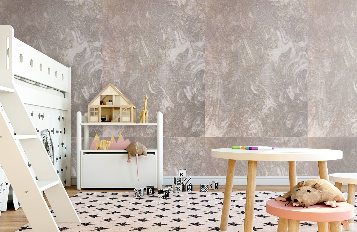 Обои 82471 фото в интерьере детская