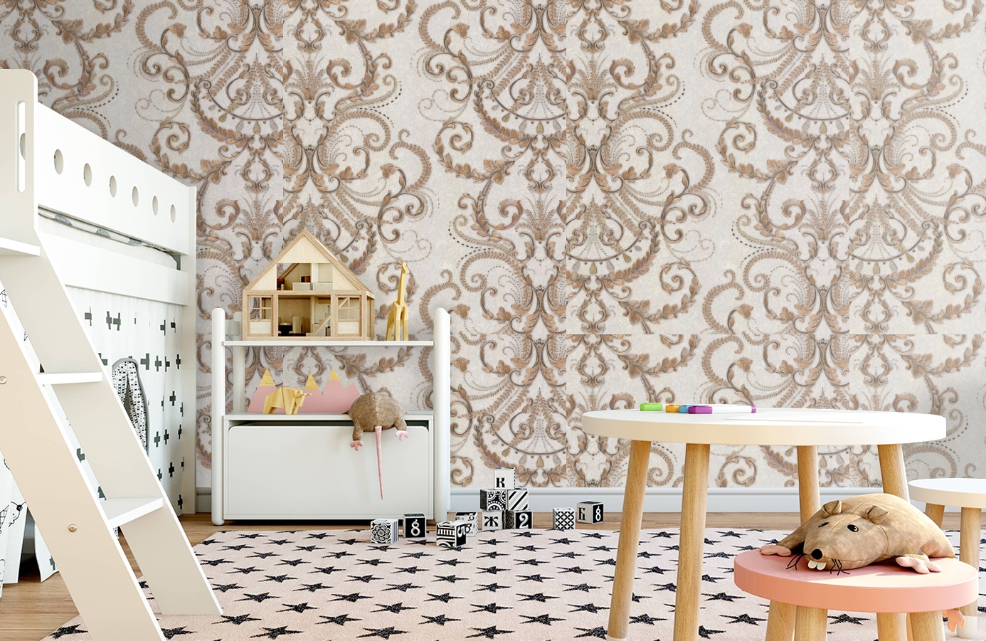 Обои 82505 фото в интерьере детская
