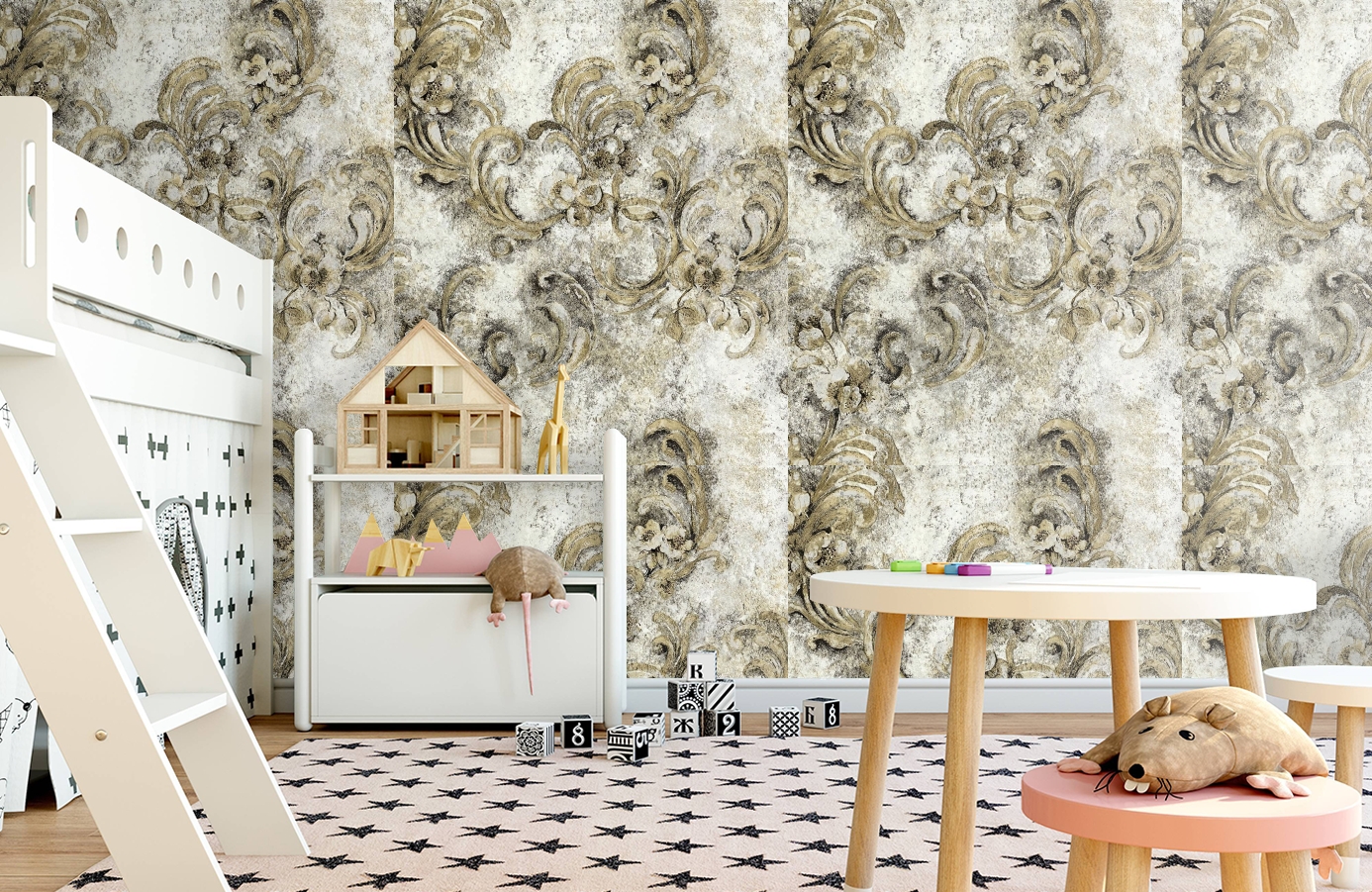 Обои 82546 фото в интерьере детская