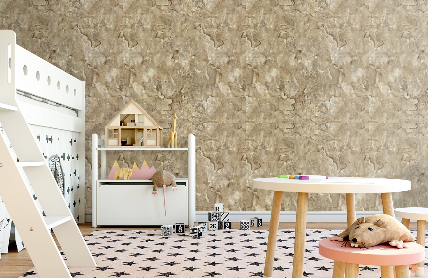 Обои 82606 фото в интерьере детская