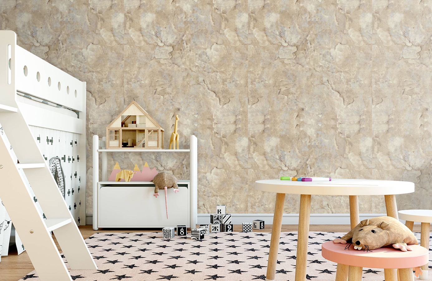 Обои 82608 фото в интерьере детская