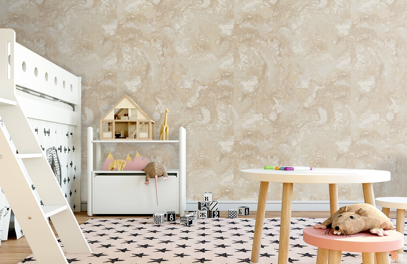 Обои 82697 фото в интерьере детская