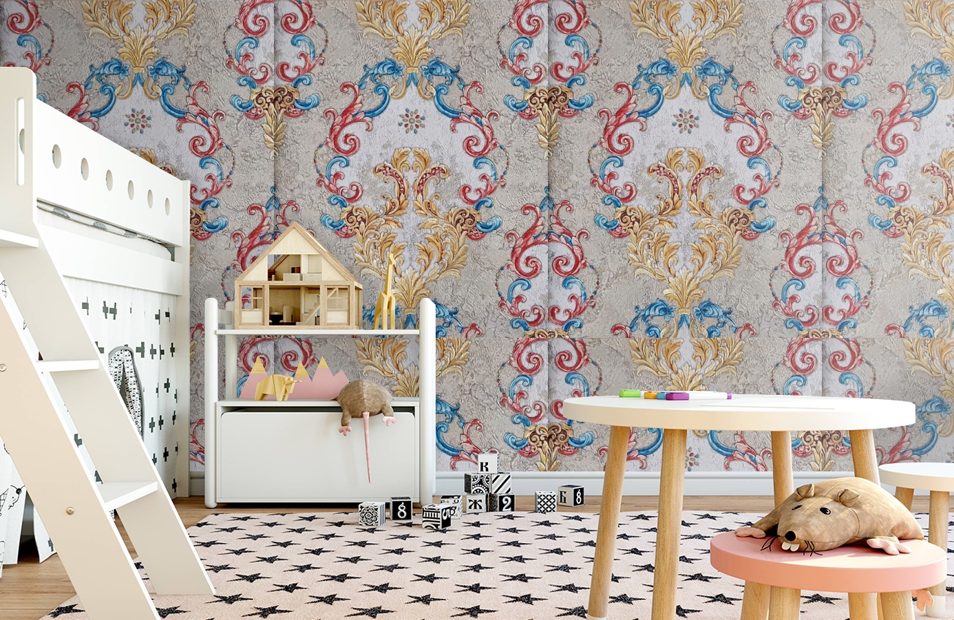 Обои 82801 фото в интерьере детская