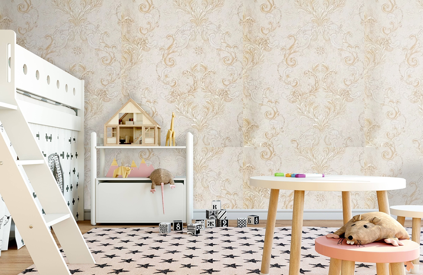 Обои 82807 фото в интерьере детская