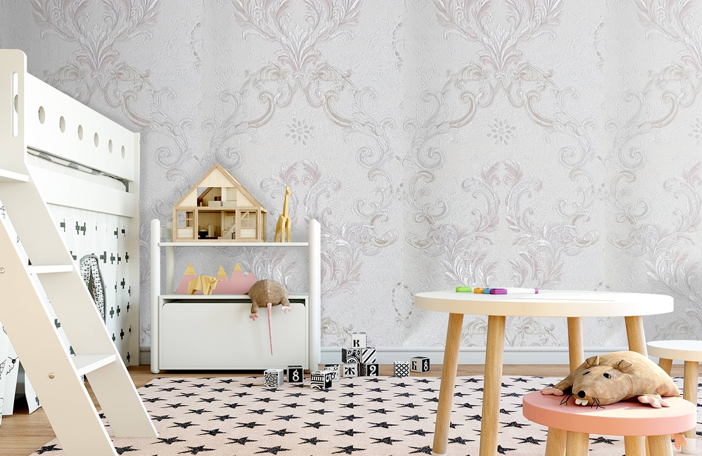 Обои 82813 фото в интерьере детская