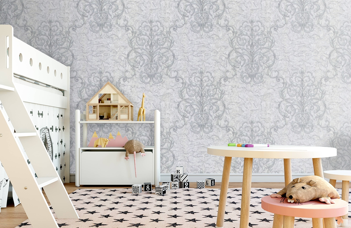 Обои 83310 фото в интерьере детская