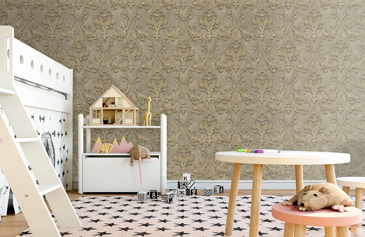 Обои 83340 фото в интерьере детская