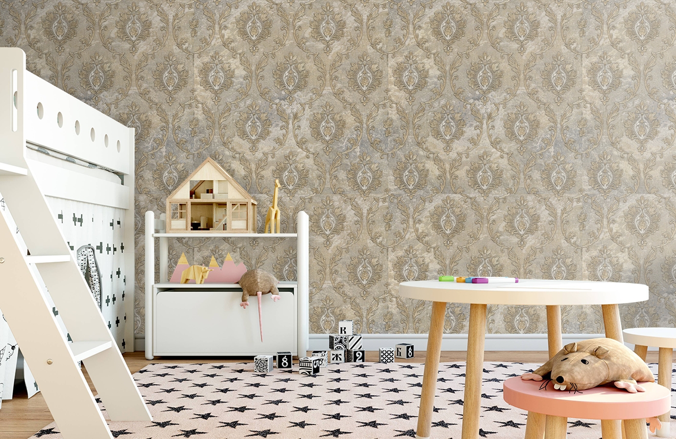 Обои 83653 фото в интерьере детская