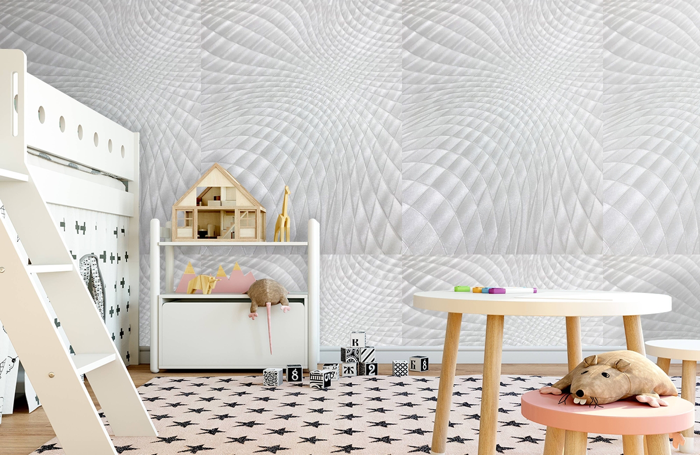 Обои 1139-03 фото в интерьере детская