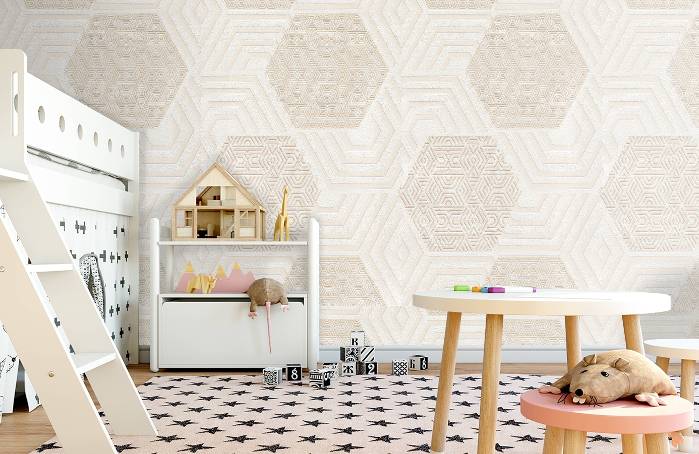 Обои 1161-00 фото в интерьере детская