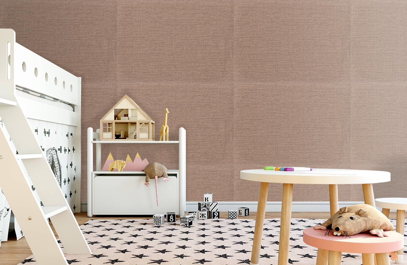 Обои 1172-12 фото в интерьере детская