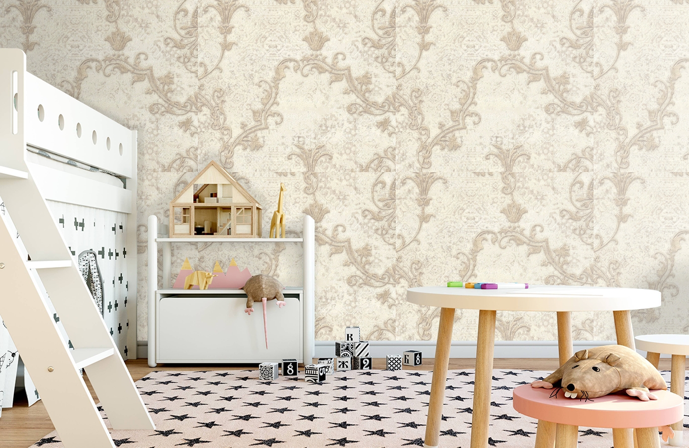 Обои 33302 фото в интерьере детская