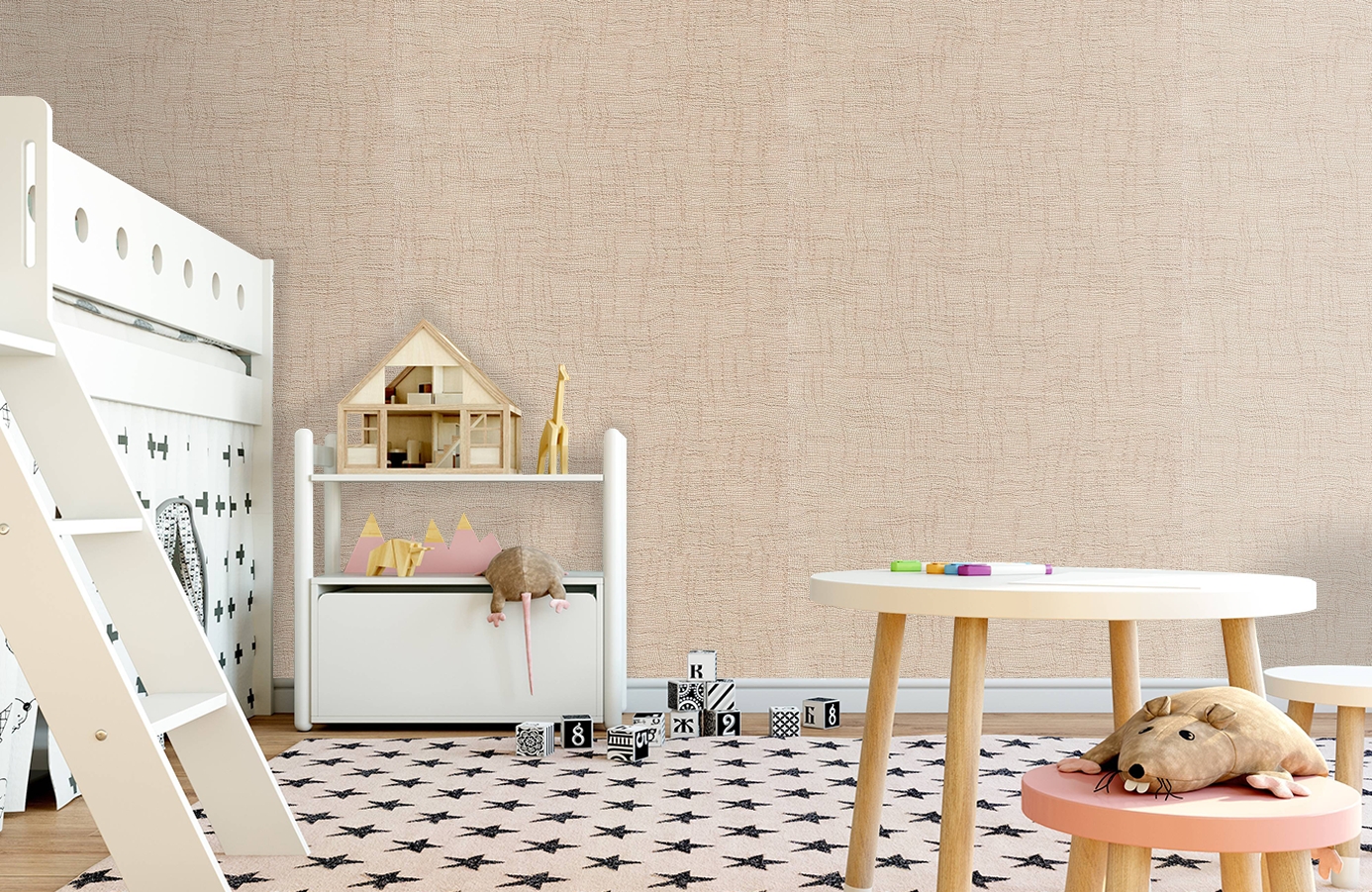 Обои 4571-3 фото в интерьере детская