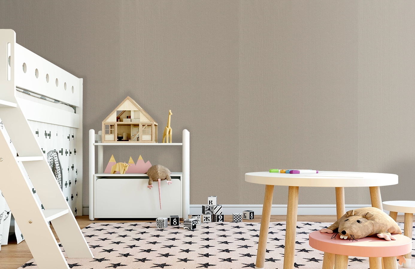 Обои 6006-04 фото в интерьере детская