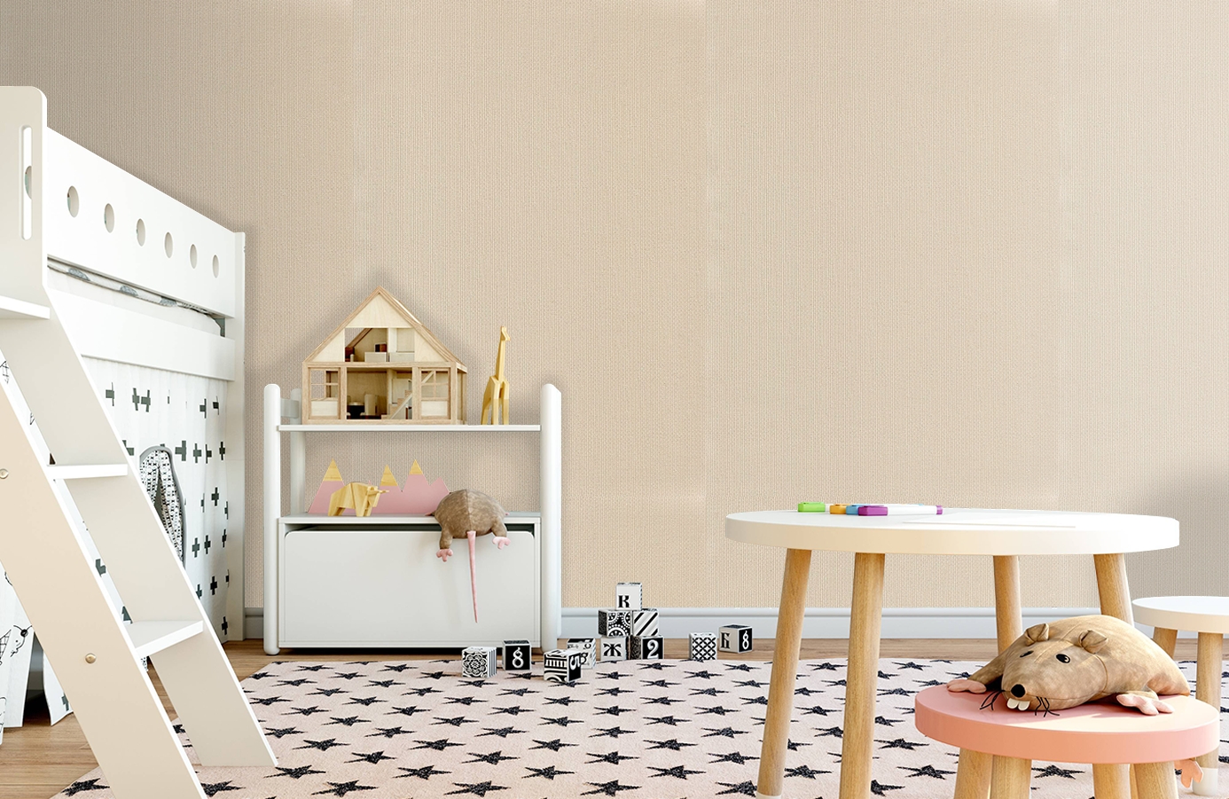 Обои 6006-05 фото в интерьере детская