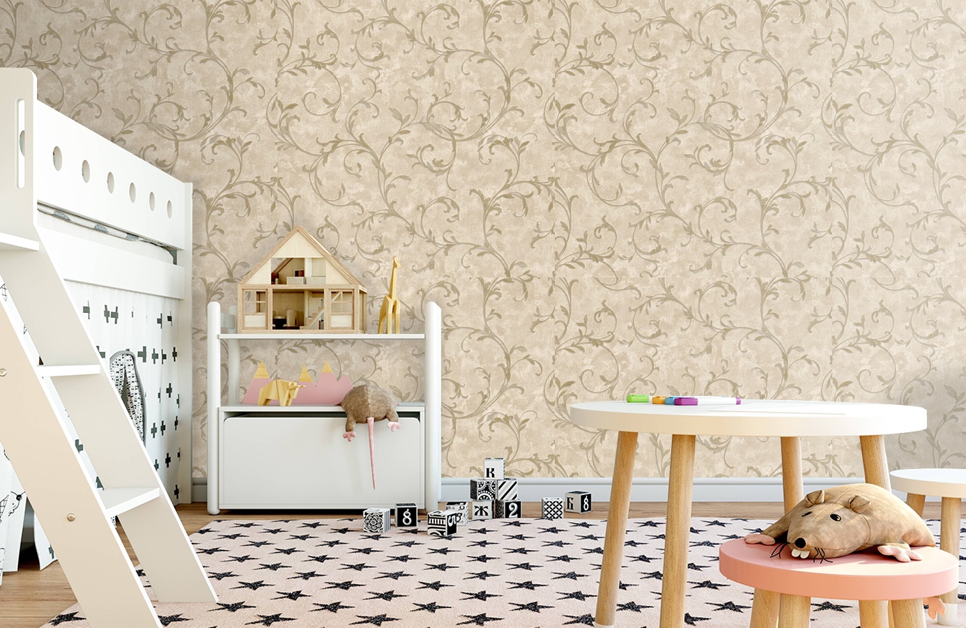Обои 60191 фото в интерьере детская Обои 60191 фото в интерьере детская