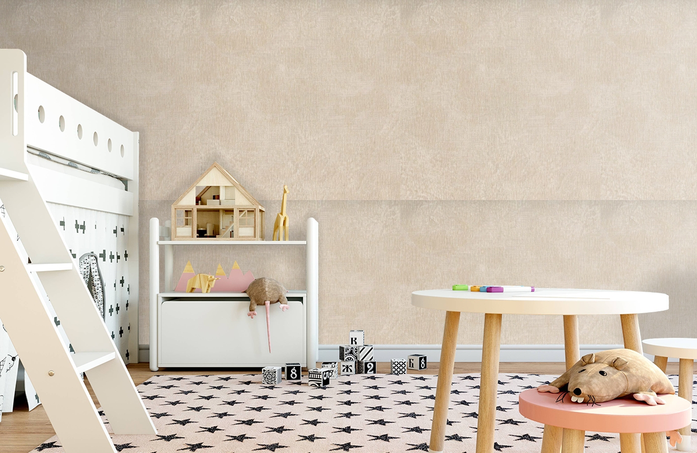 Обои 60201 фото в интерьере детская