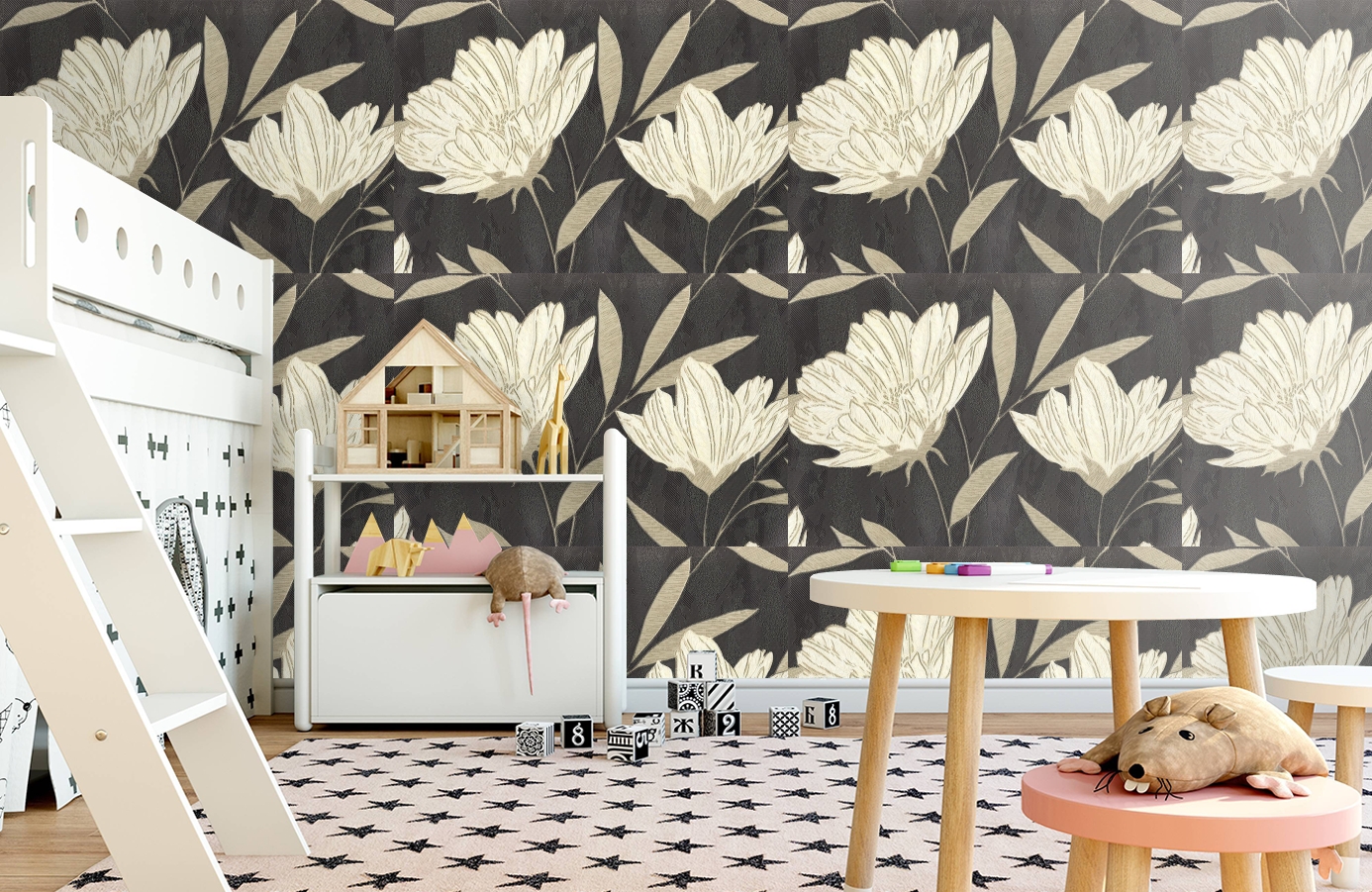 Обои 7011-22 фото в интерьере детская