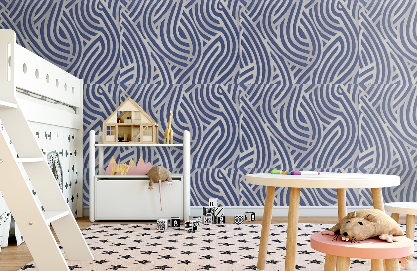 Обои 7015-20 фото в интерьере детская Обои 7015-20 фото в интерьере детская
