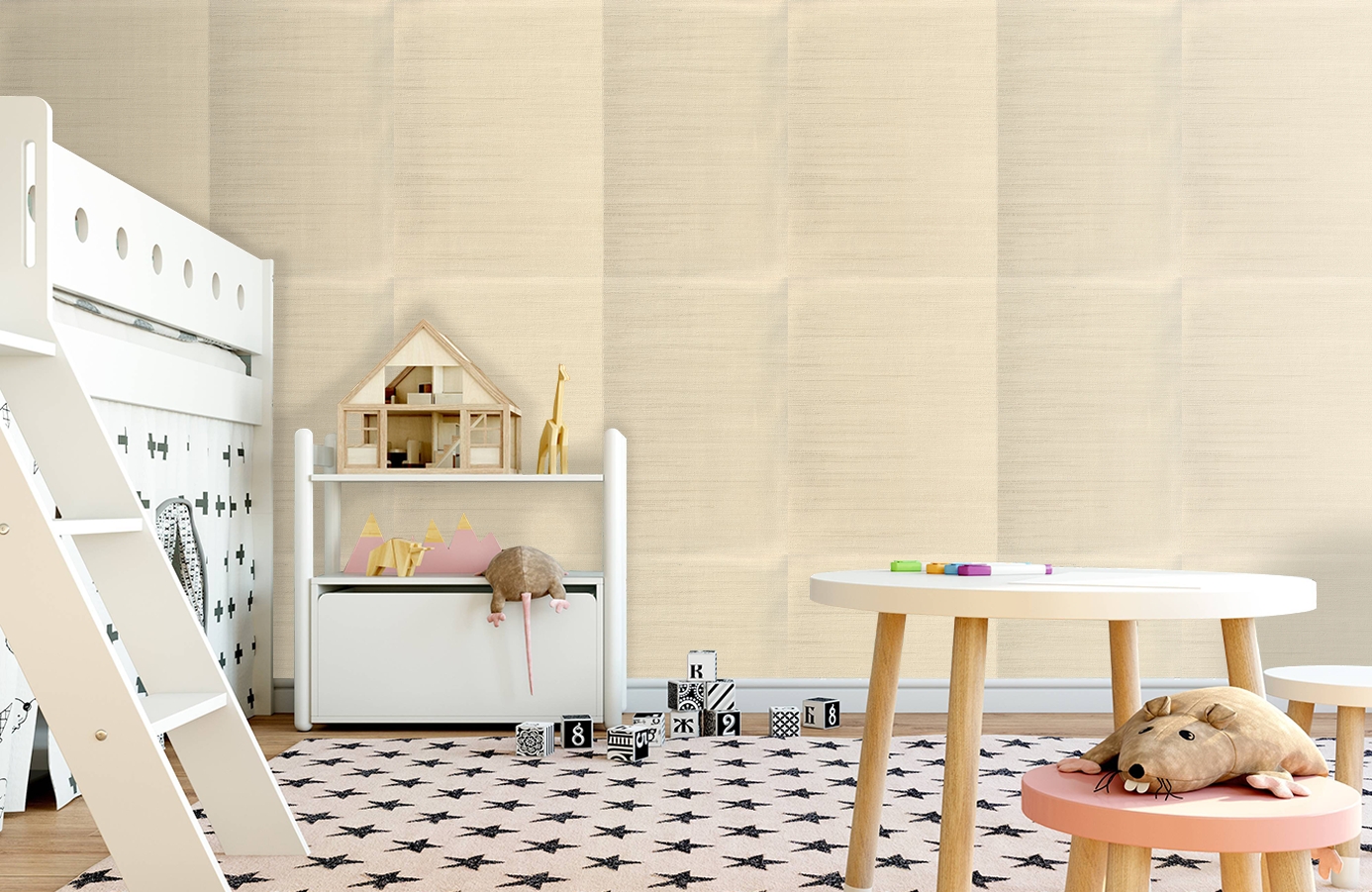 Обои 7016-01 фото в интерьере детская