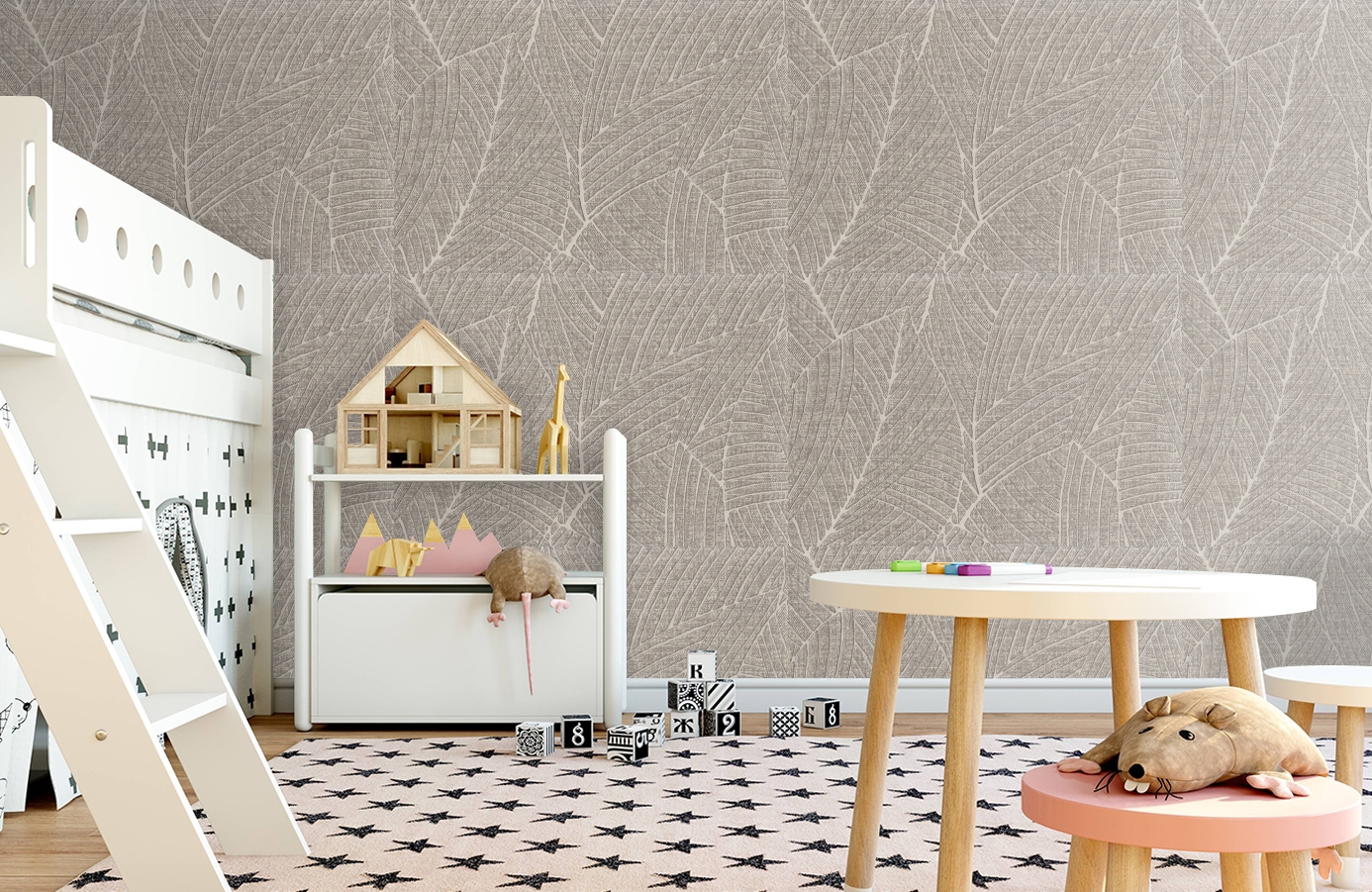 Обои 7025-12 фото в интерьере детская