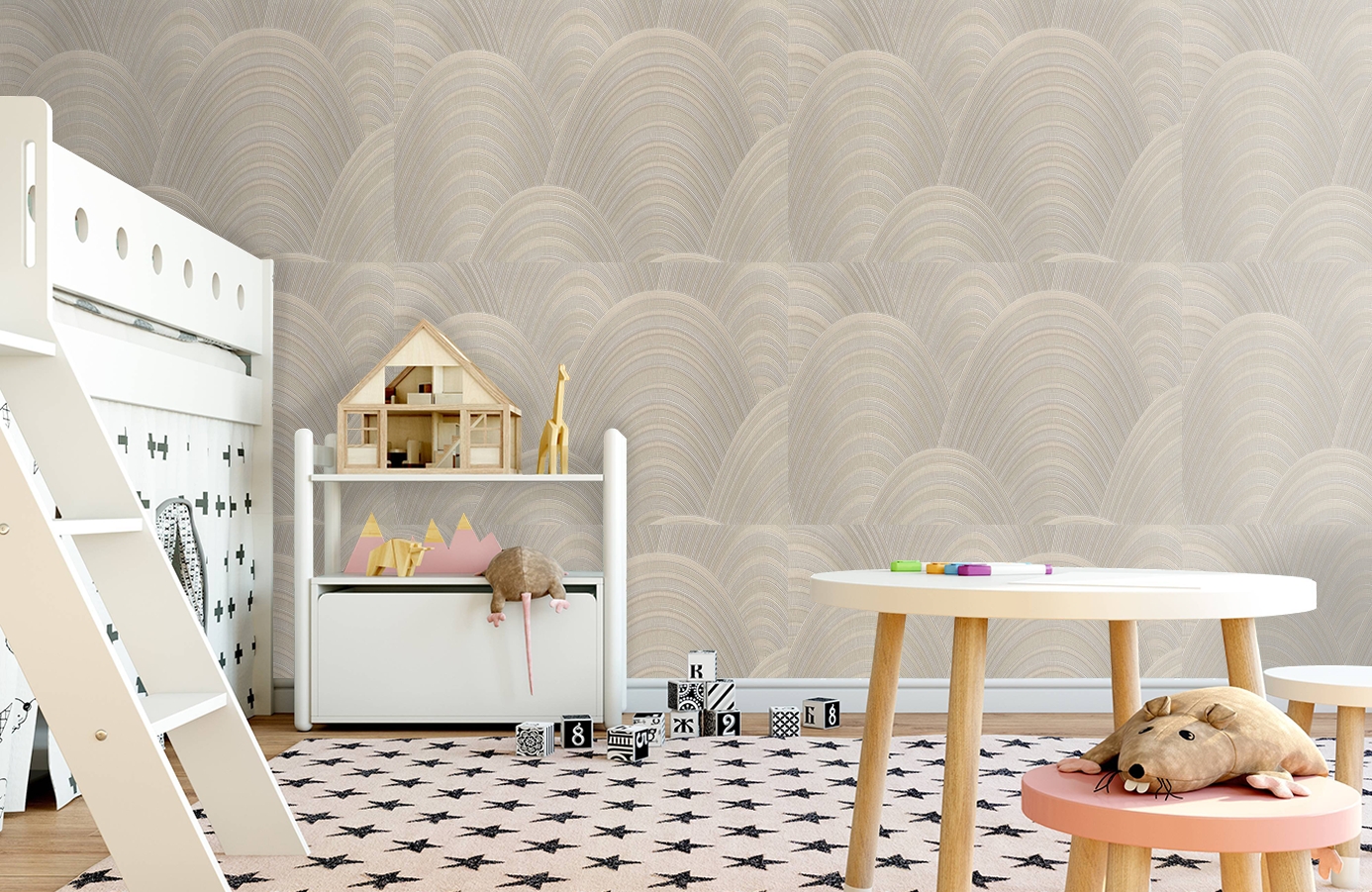 Обои 7028-01 фото в интерьере детская