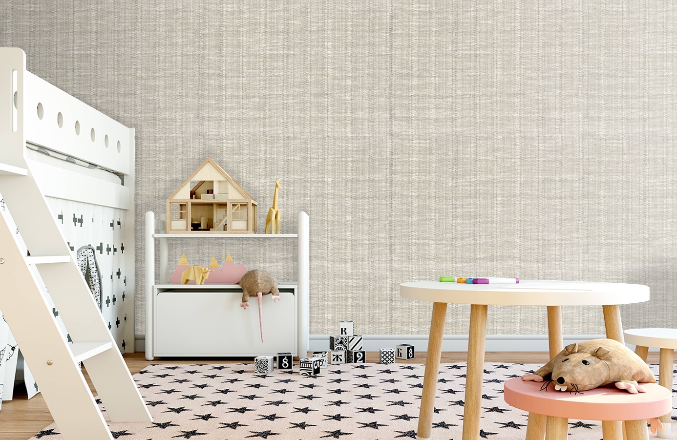 Обои 7032-01 фото в интерьере детская