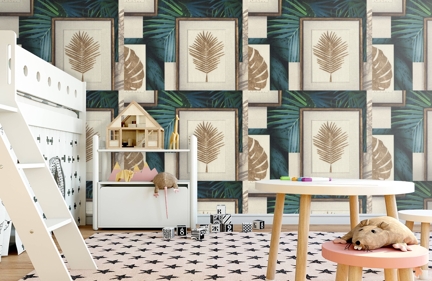 Обои 7043-01 фото в интерьере детская Обои 7043-01 фото в интерьере детская