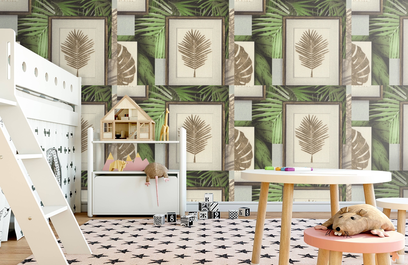 Обои 7043-04 фото в интерьере детская Обои 7043-04 фото в интерьере детская