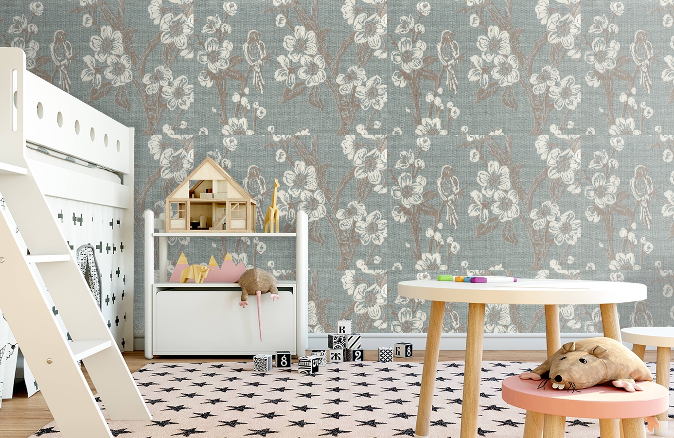 Обои 7049-04 фото в интерьере детская Обои 7049-04 фото в интерьере детская